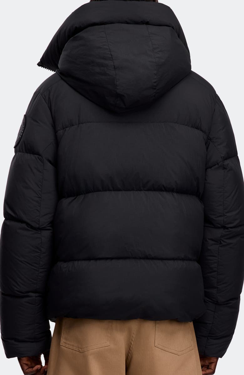 Canada Goose Crofton Water Resistant Packable 750 Fill Power Down Hooded Jacket, Alternate, color, Black - Noir