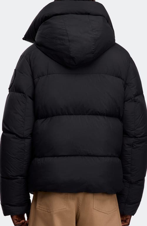 Canada Goose Crofton Water Resistant Packable 750 Fill Power Down Hooded Jacket In Black
