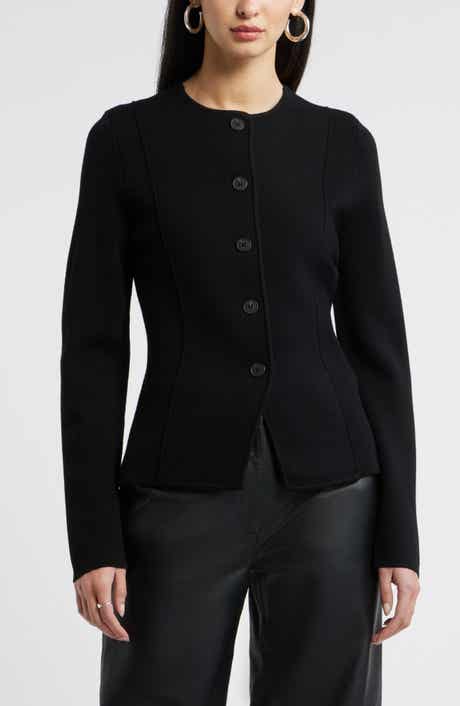 Merino Wool Sweater Jacket