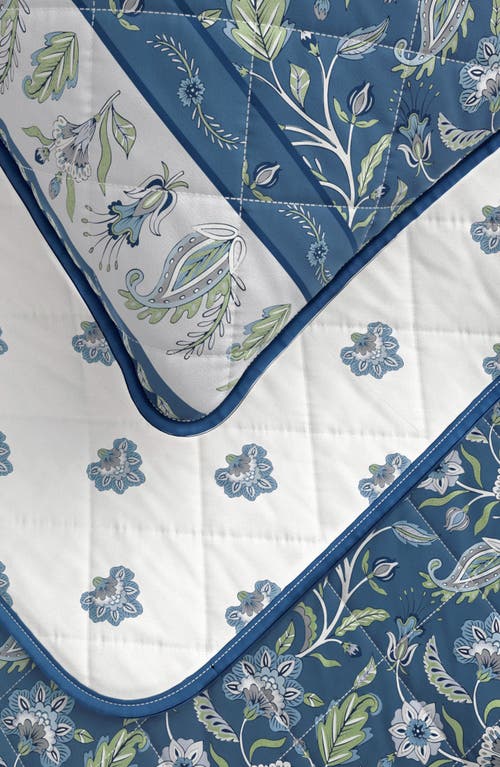 WOVEN & WEFT WOVEN & WEFT BOHO FLORAL PRINT QUILT & SHAMS SET