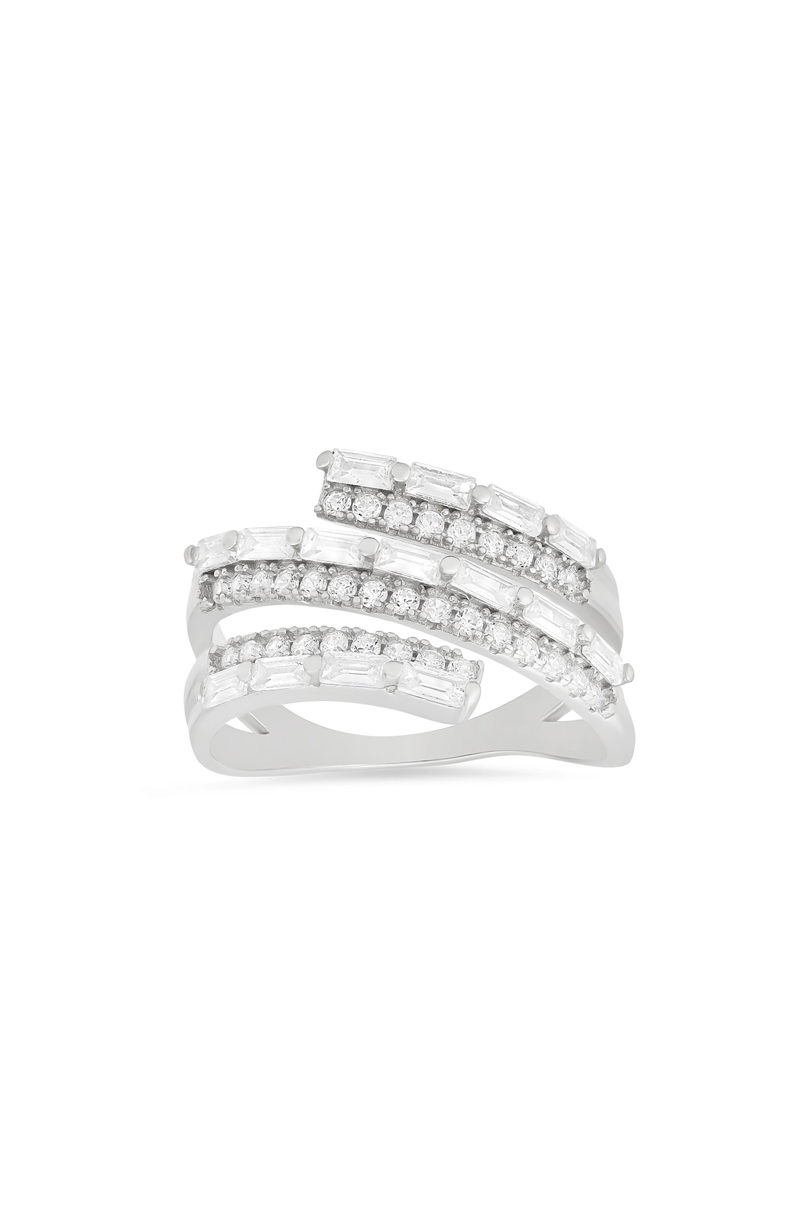 Queen Jewels Cubic Zirconia Spiral Ring