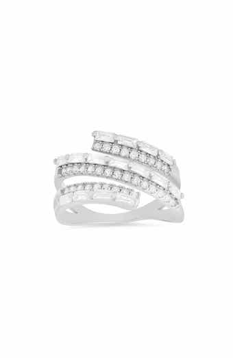 Cubic Zirconia Spiral Ring