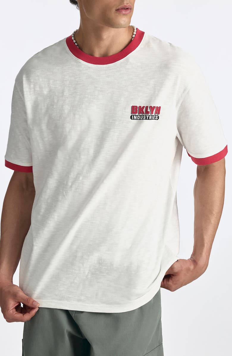 Brooklyn Industries Logo Graphic T-Shirt, Main, color, Antique White