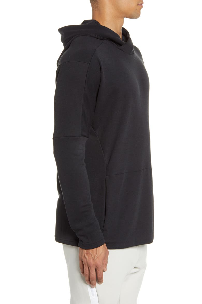 Yoga Dri-FIT Pullover Hoodie, Alternate, color, BLACK/ HEATHER