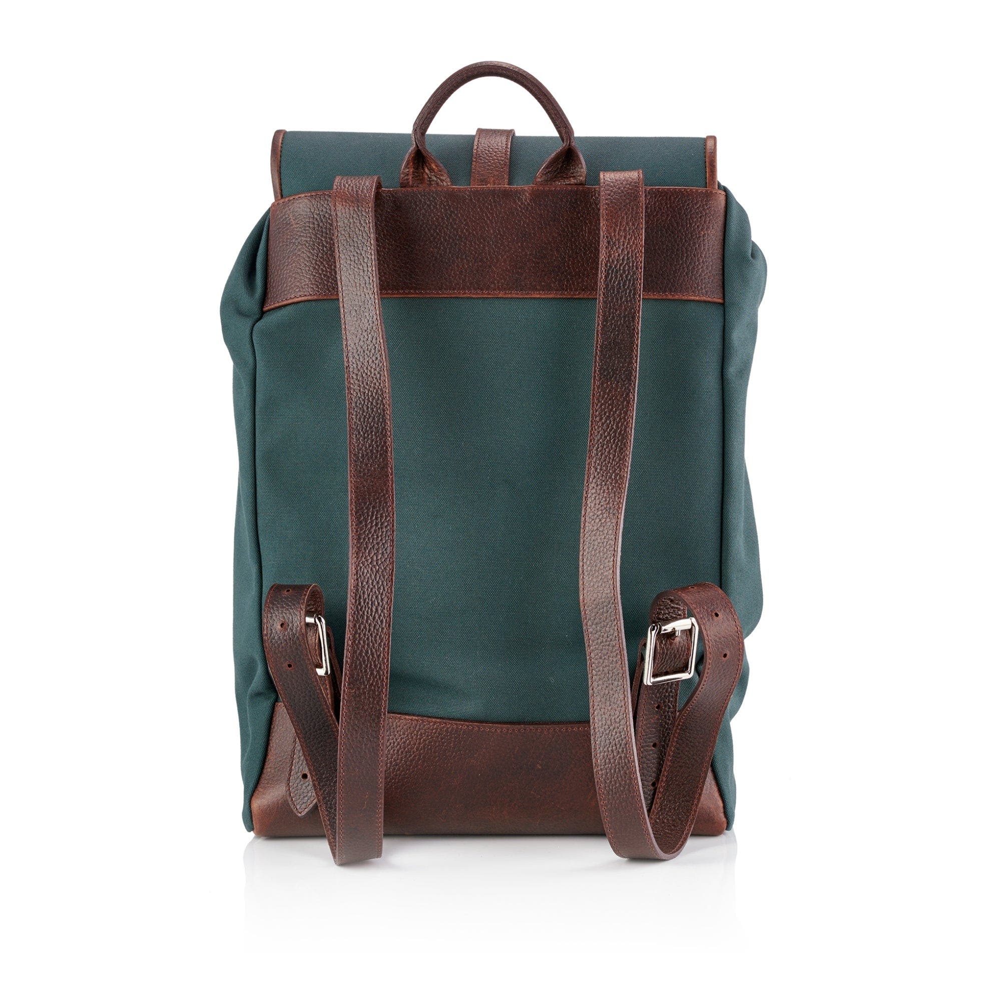 Prince of Scots Wanderlust Cotswold Canvas Backpack, Alternate, color, Classic Green