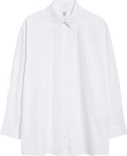 TOTEME Classic Tumbled Cotton Button-Up Shirt