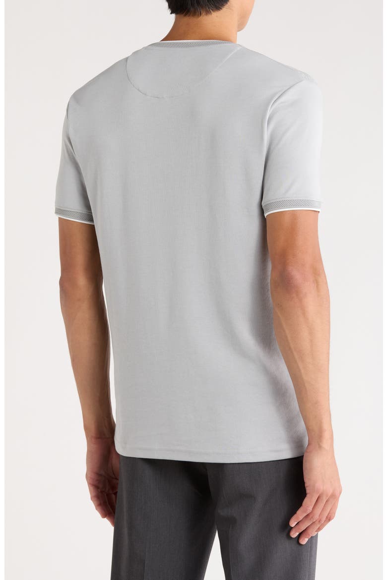Textured Knit T-Shirt, Alternate, color, GREY