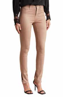 L'AGENCE Josie High Waist Slit Hem Skinny Jeans