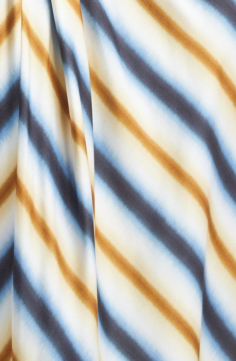 A.L.C. Diagonal Stripe Maxi Skirt, Alternate, color, Tahoe Blue/ Milk Chocolate
