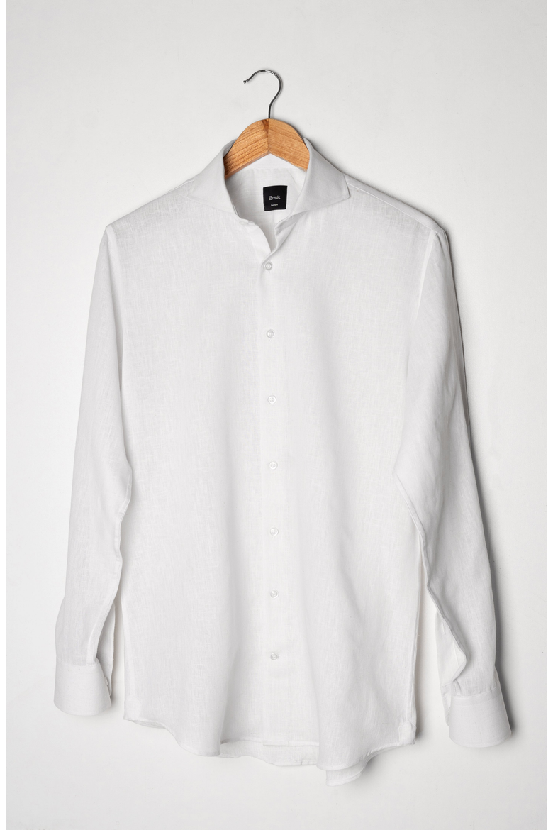 Modern Cotton Linen Shirt, Alternate, color, White