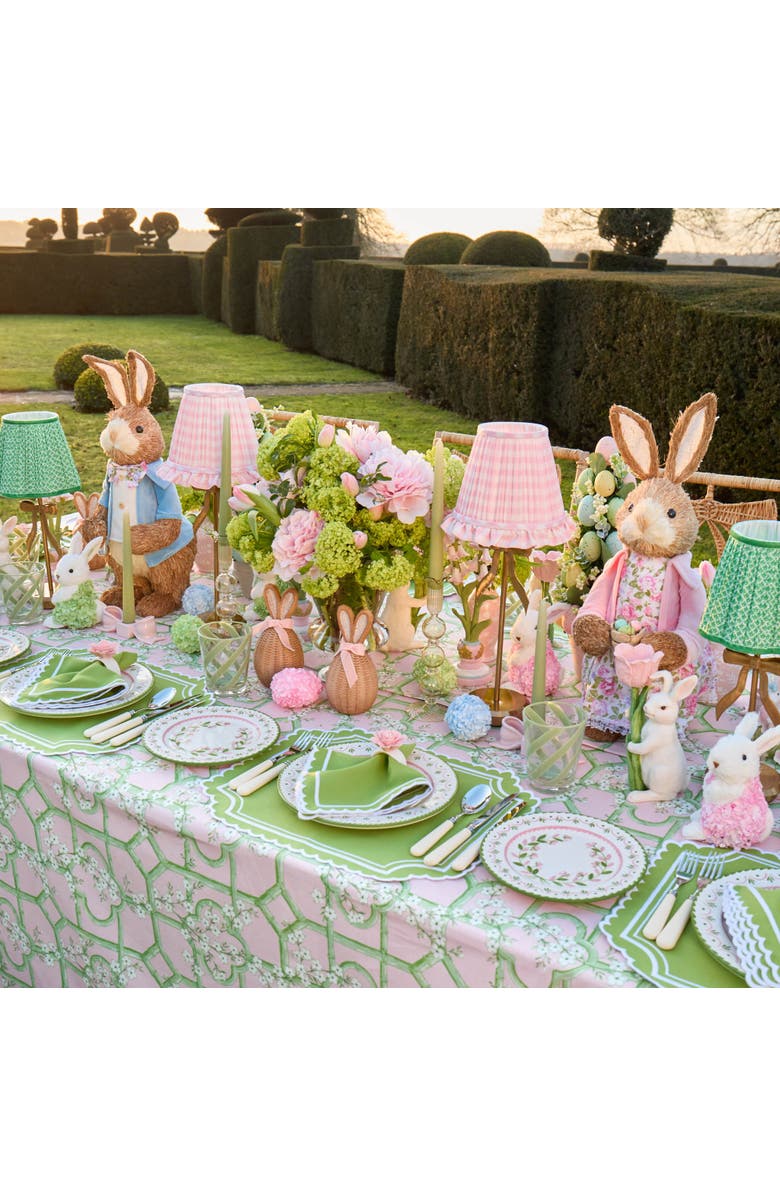 Mrs. Alice Lotus Lampshade, Alternate, color, Green