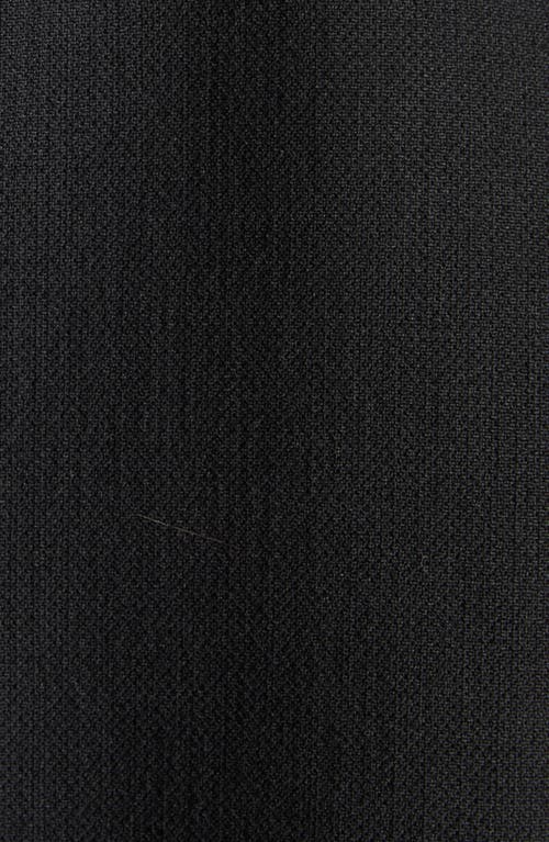 Shop Bottega Veneta Curved Sleeve Crop Jacket With Intrecciato Leather Collar In 1000 Black