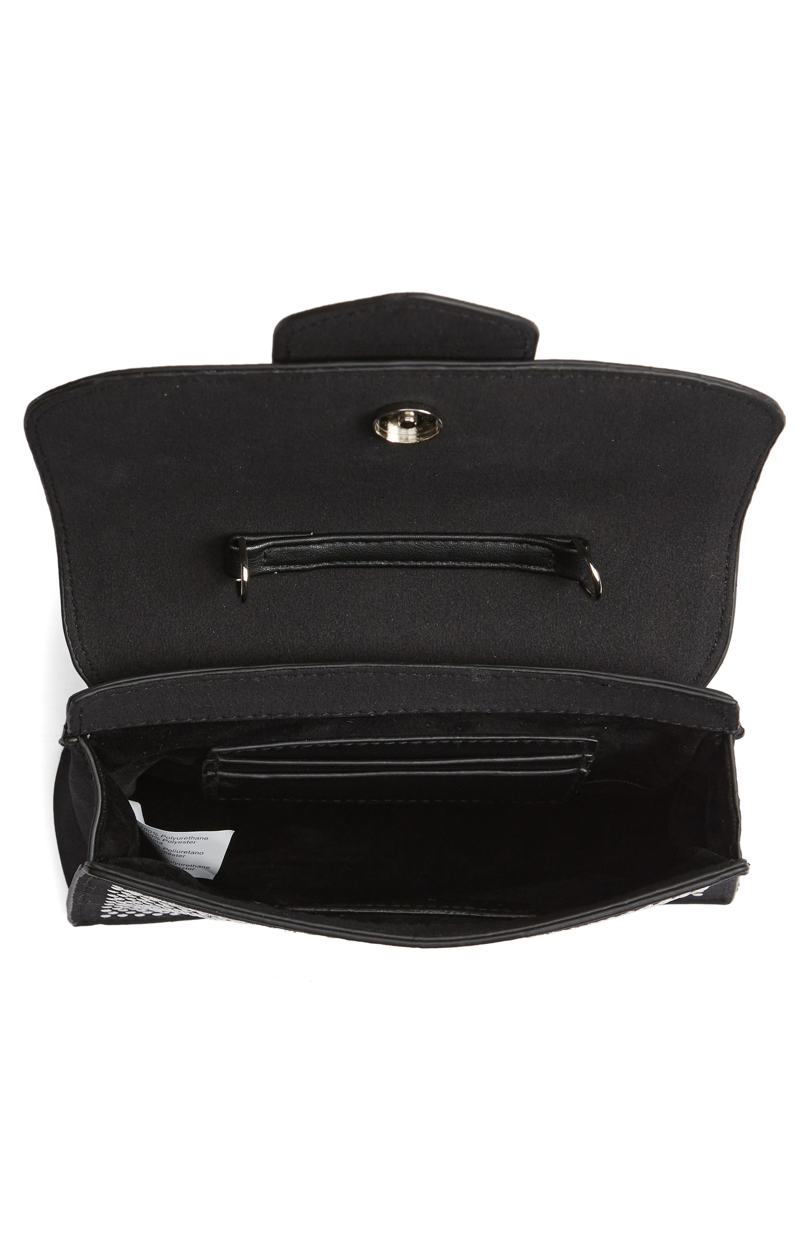 Steve Madden Mini Studded Faux Leather Top Handle Satchel, Alternate, color, 