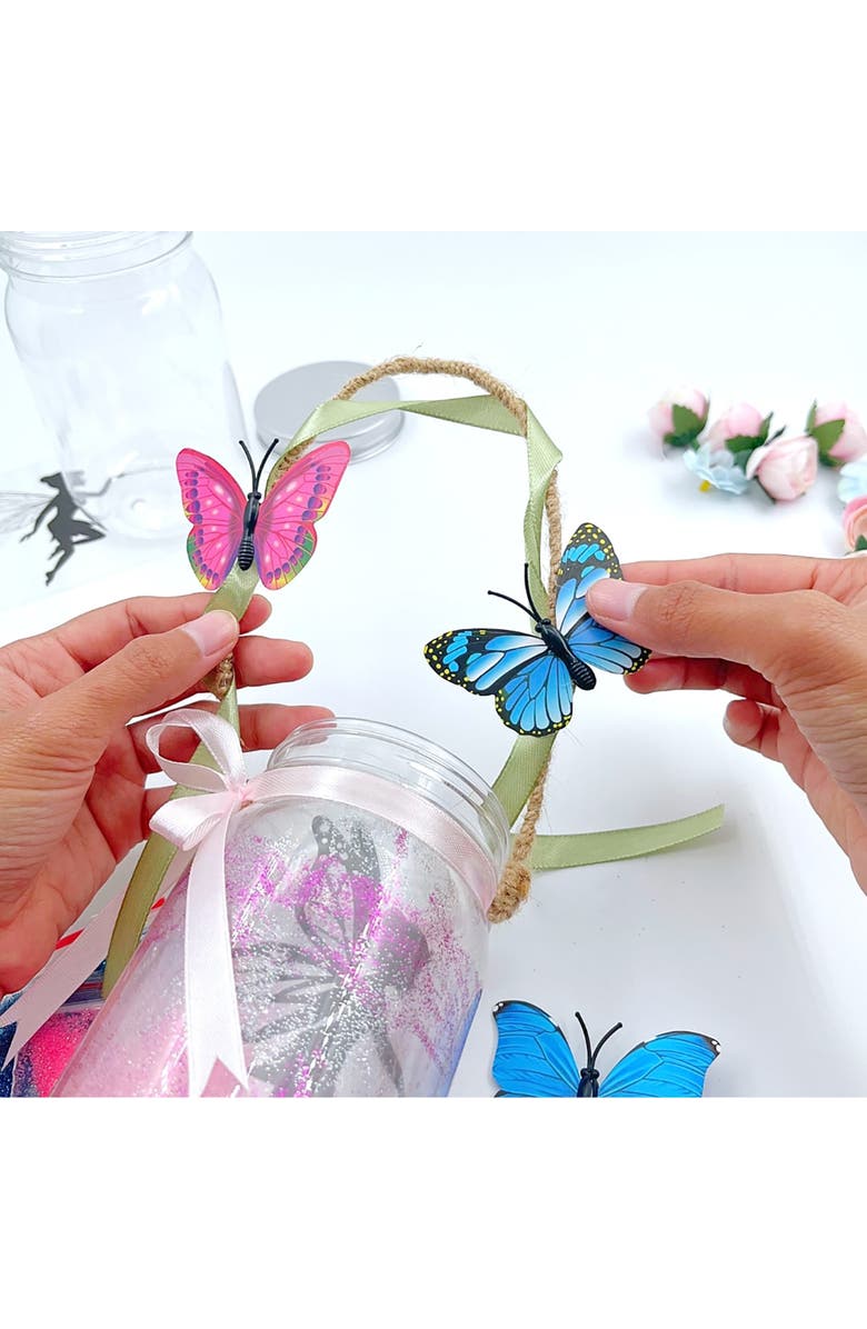 MODBOX DIY Glowing Fairy Lanterns Kit, 2 Pack, Design, Decorate & Create Jars, Alternate, color,