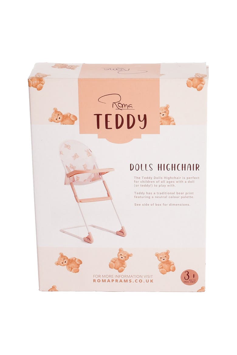 Teddy Doll Highchair Feeding Tray, Kids 3+, Alternate, color, Beige