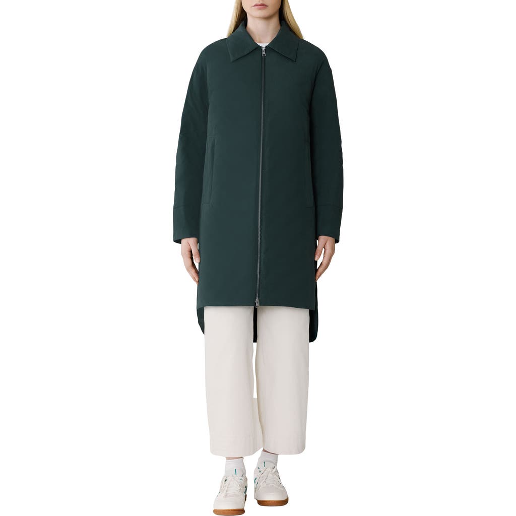 Soia & Kyo Laleh 700 Fill Power Down Longline Coat In Green