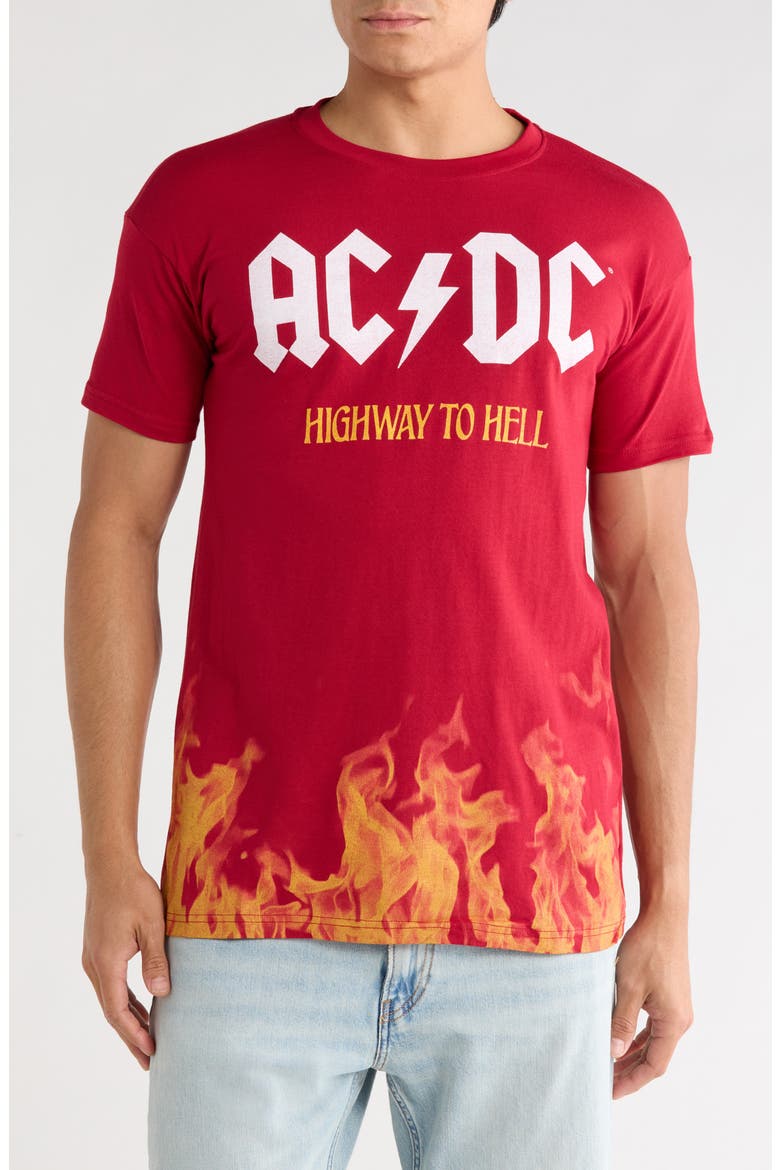 Highway to Hell Cotton T-Shirt, Main, color, RED