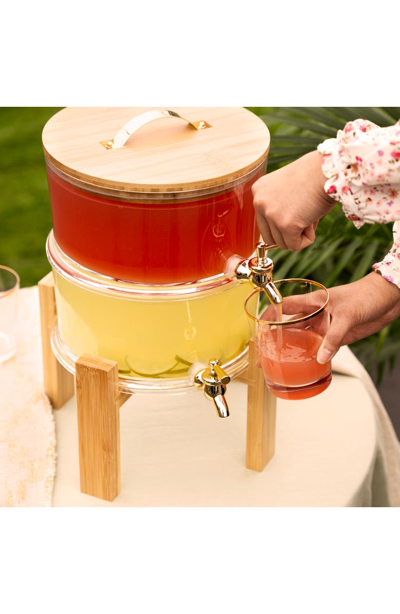 TWINE Outdoor Double Drink Dispenser, Alternate, color, Clear