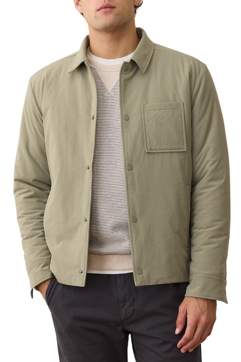 Insulated Water Resistant Travel Jacket, Main, color, VETIVER
