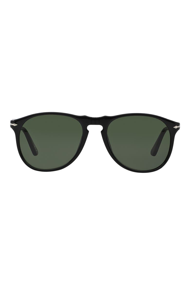 55mm Pilot Sunglasses, Main, color, BLACK