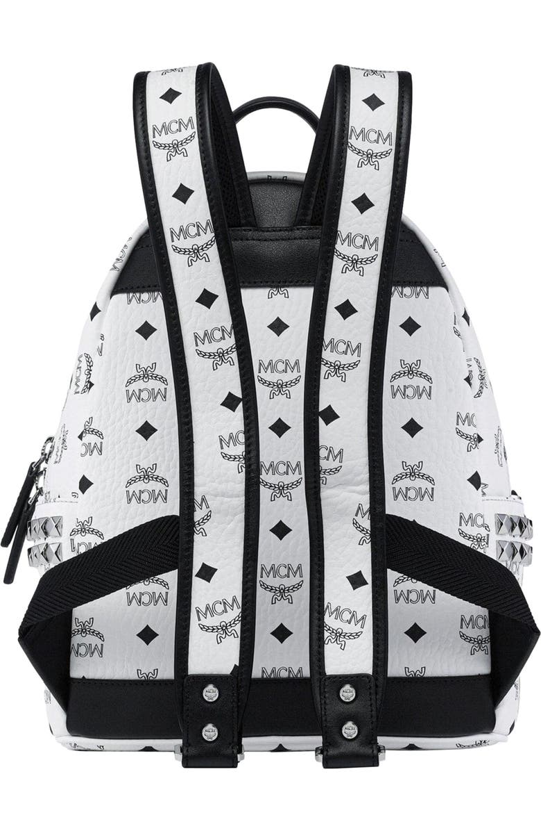 MCM Small MCM x SNIPES Stark Side Studs Backpack in Visetos, Alternate, color,