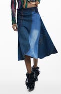 Desigual Patchwork A-Line Skirt