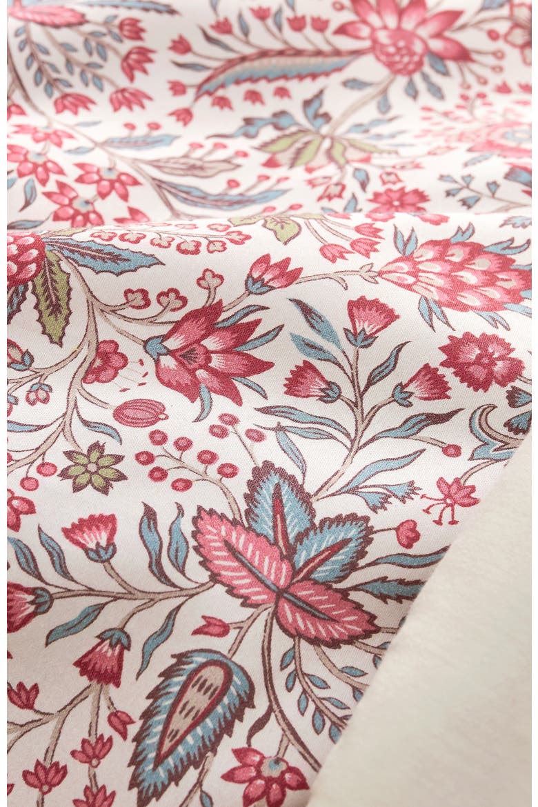 Newstead Luxury Cotton Sateen Reversible Floral Duvet Cover Sets, Alternate, color, Mulberry