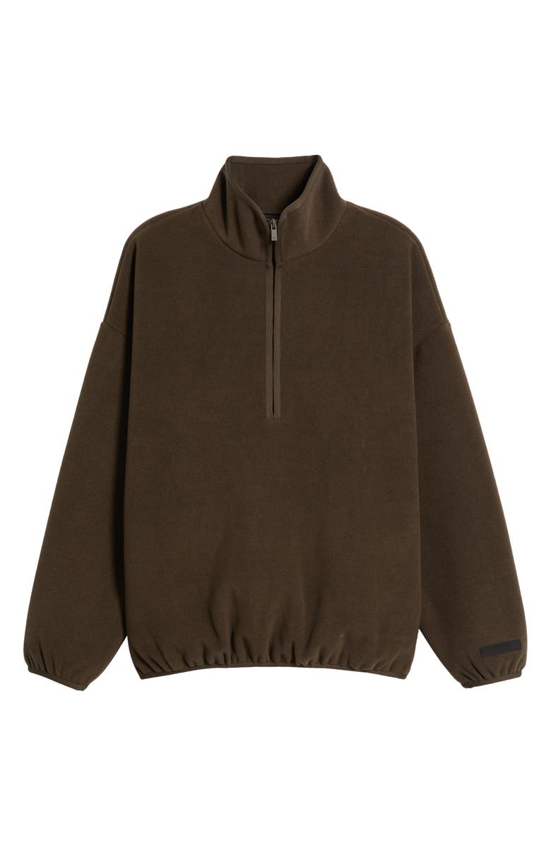 Fear of God Essentials Brushed Half Zip Pullover, Alternate, color, 