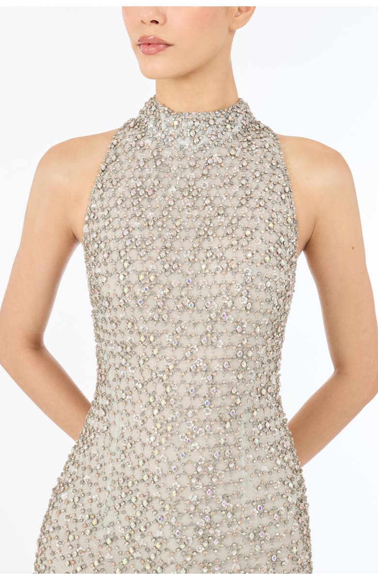 Jenny Packham Juniper Dress, Alternate, color, Pale Powder