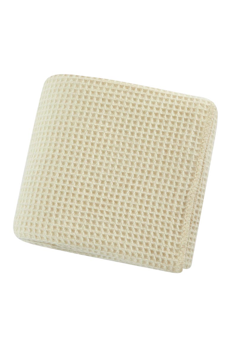 Wool Waffle Weave Blanket, Main, color, IVORY
