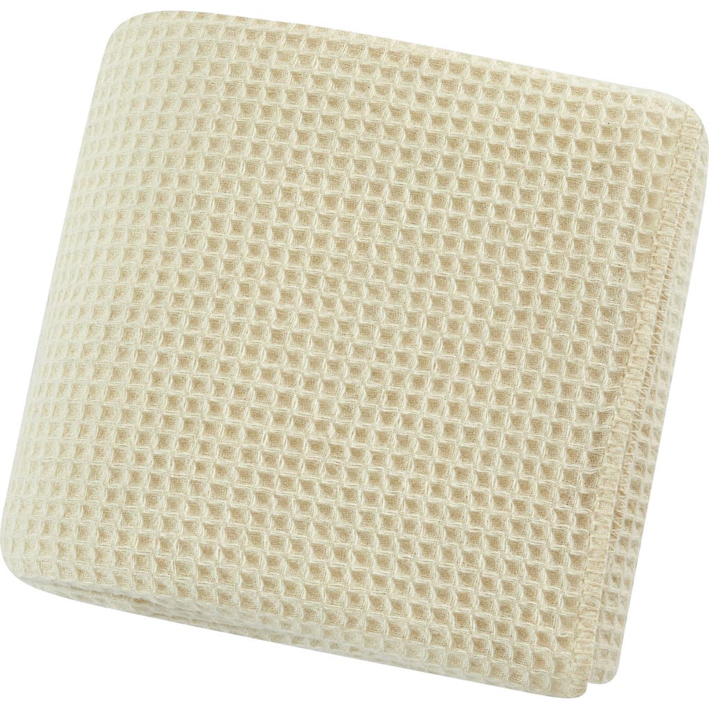 Melange Home Wool Waffle Weave Blanket