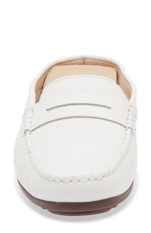 Marc Joseph New York Rosemary Dr Leather Mule Loafer In White Grainy