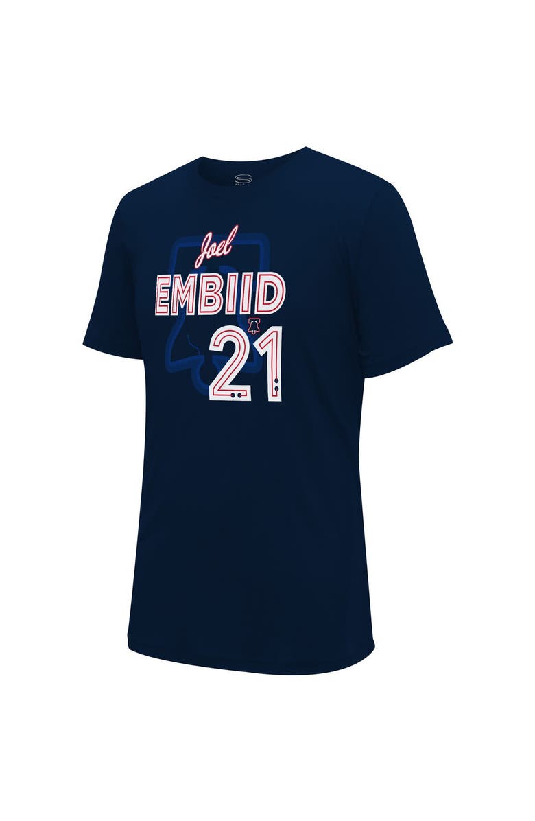 Stadium Essentials Unisex Stadium Essentials Joel Embiid Navy Philadelphia 76ers 2023/24 City Edition Player Graphic T-Shirt, Alternate, color, 