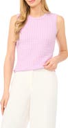 Halogen® Cable Stitch Cotton Sweater Tank