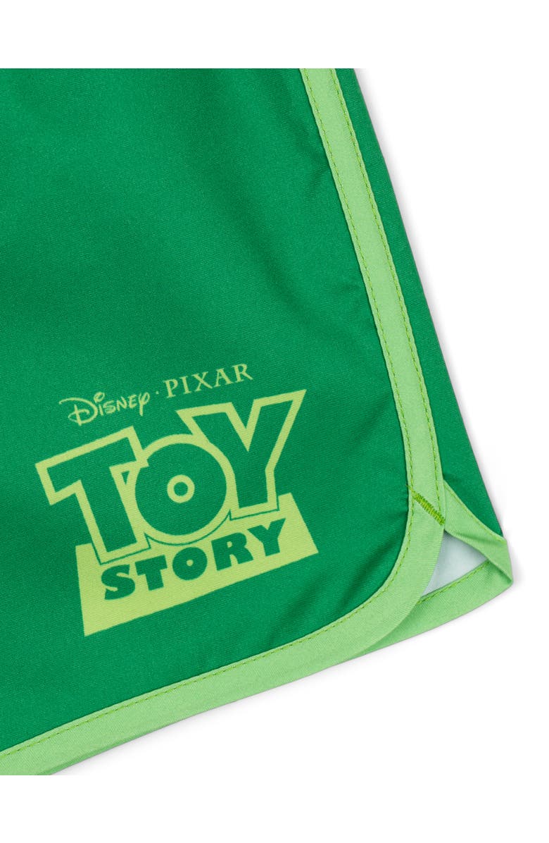 Disney Toy Story Swimwear 2-Piece Rash Guard and Swim Trunks Set, Alternate, color, Toy Story Grey Green