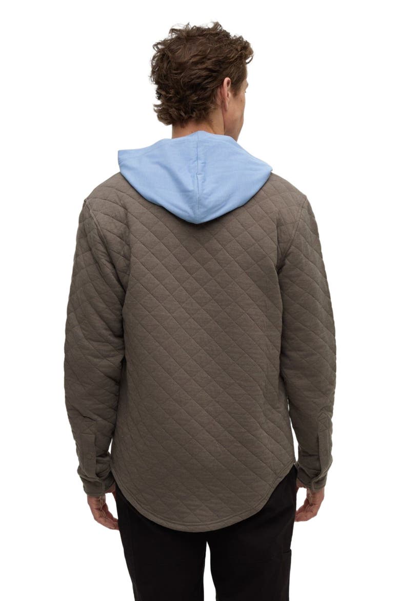 Quilted Colville Shacket, Alternate, color, Timber Heather