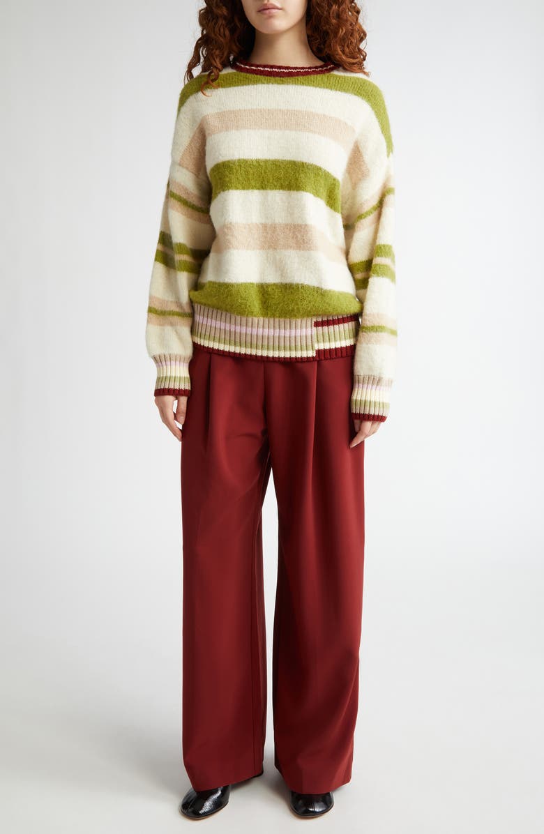 Stine Goya Stripe Crew Neck Sweater, Alternate, color, 