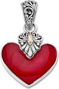 SAMUEL B. Coral Heart Pendant