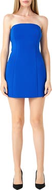 Endless Rose Strapless Scuba Minidress