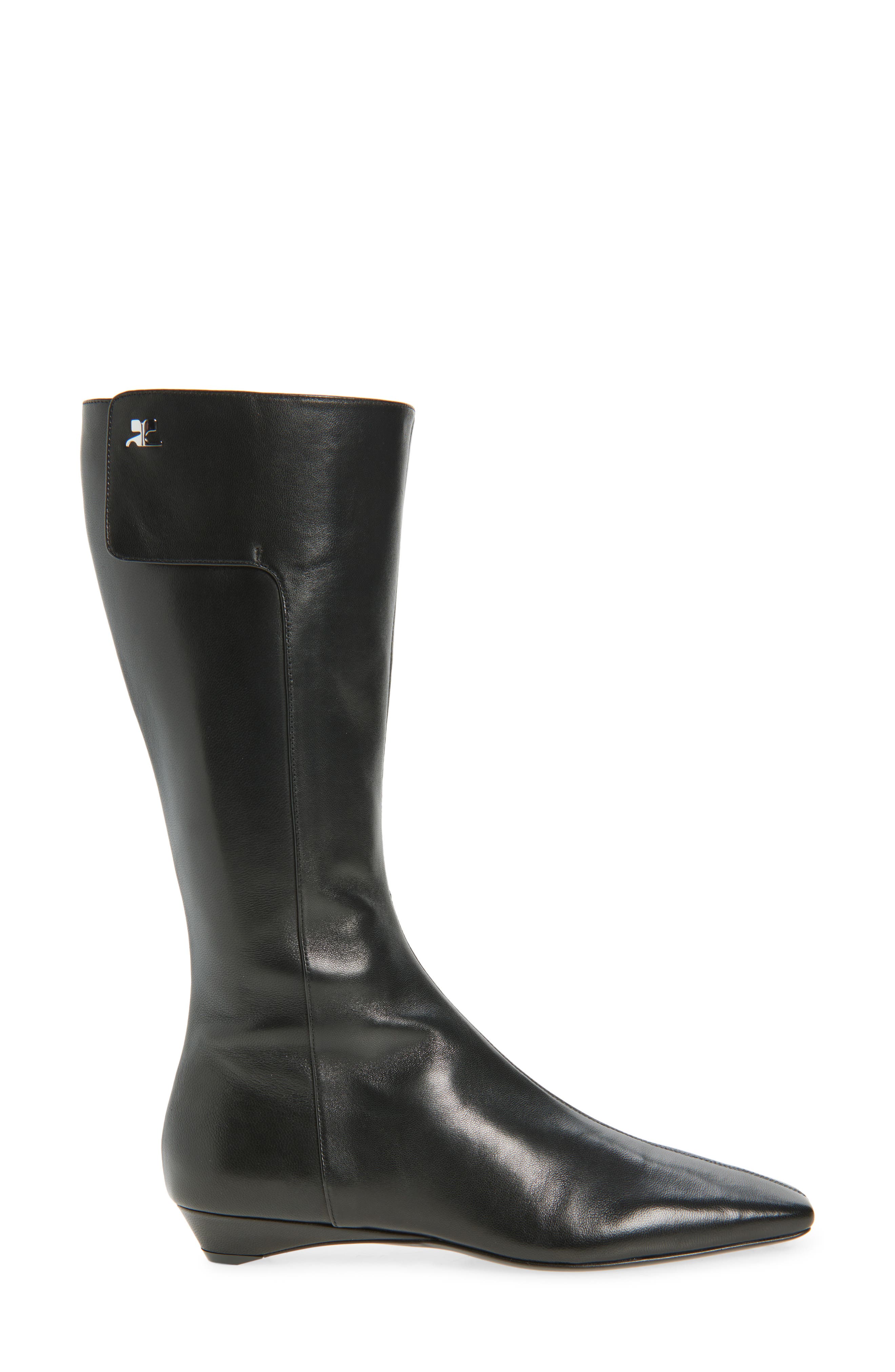Courrèges Heritage Boot, Alternate, color, Black