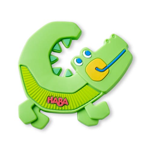 HABA Crocodile Silicone Teething and Grasping Baby Toy in Multi  product