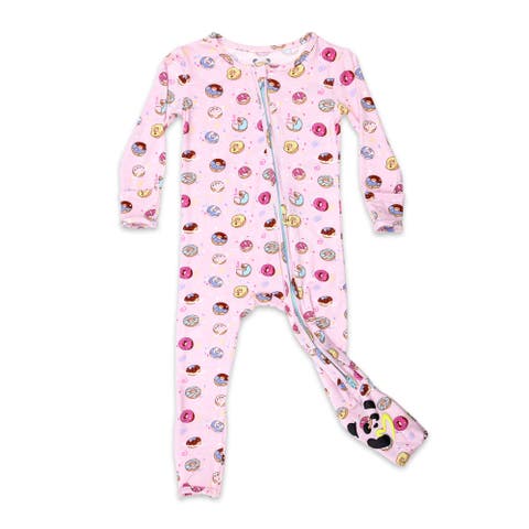 Baby Pink Space Donut Convertible Footie (Baby)