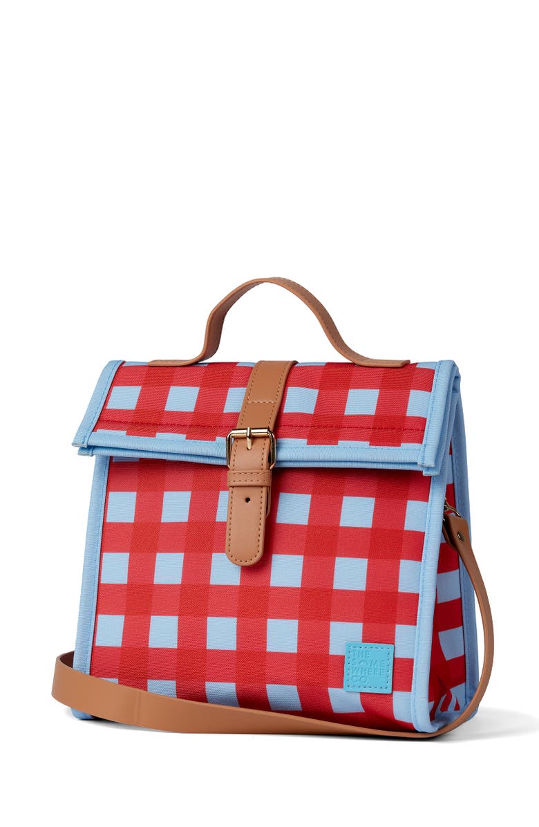 The Somewhere Co Raspberry Crush Lunch Satchel, Alternate, color, Raspberry Crush