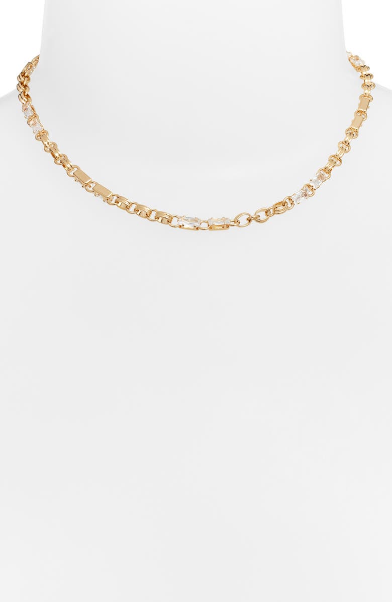 Child of Wild Twisted Cosmos Cubic Zirconia Chain Necklace, Alternate, color, 