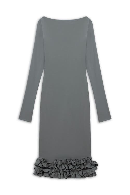 Nocturne Jersey Maxi Dress With Ruffle Detail