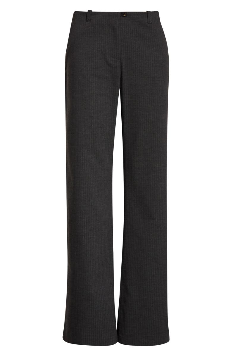 Paloma Wool Sil Herringbone Suiting Straight Leg Trousers, Main, color, Grey