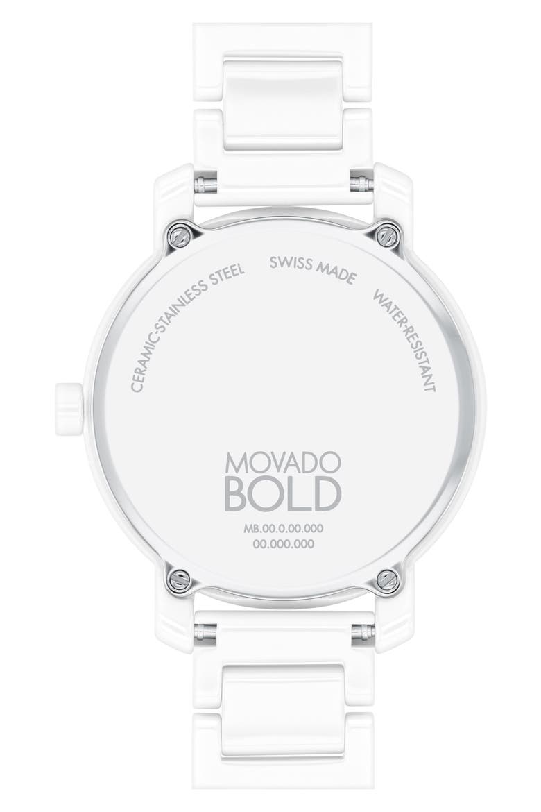 Bold Evolution 2.0 Bracelet Watch, 34mm, Alternate, color, WHITE