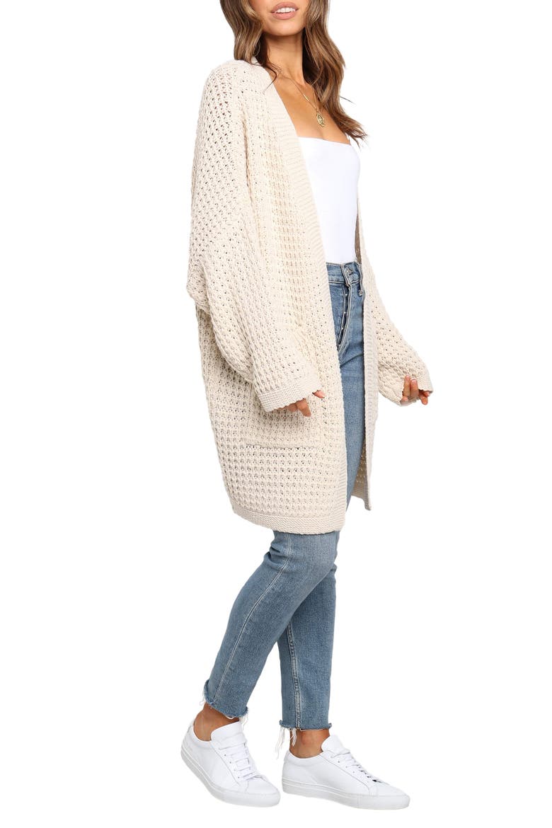 Leyonie Long Cardigan, Alternate, color, CREAM