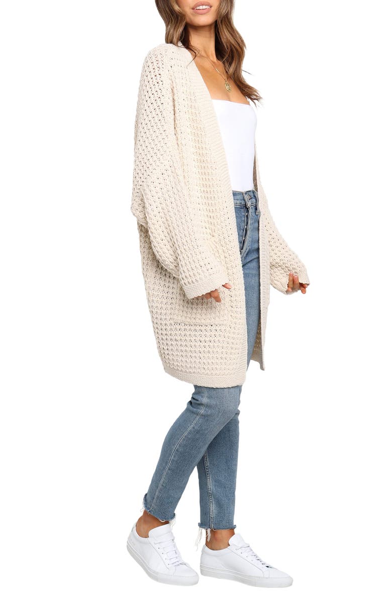 Petal & Pup Leyonie Long Cardigan, Alternate, color, Cream