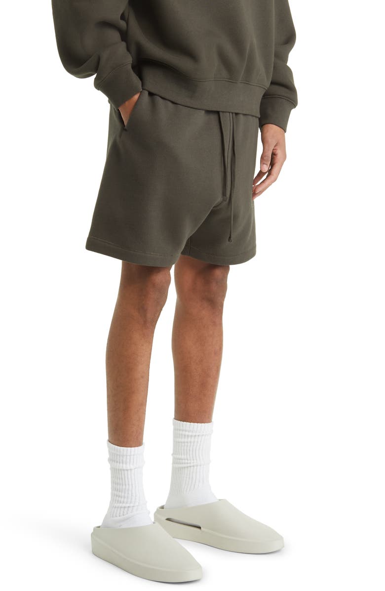 Fear of God Essentials Essentials Cotton Blend Drawstring Shorts, Alternate, color, 